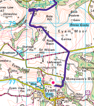 YHA Eyam to YHA Castleton Losehill Hall walk