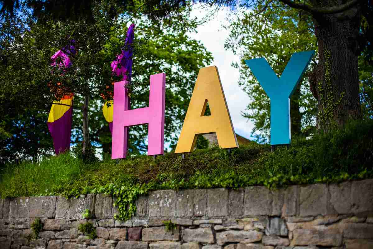 Hay Festival sign