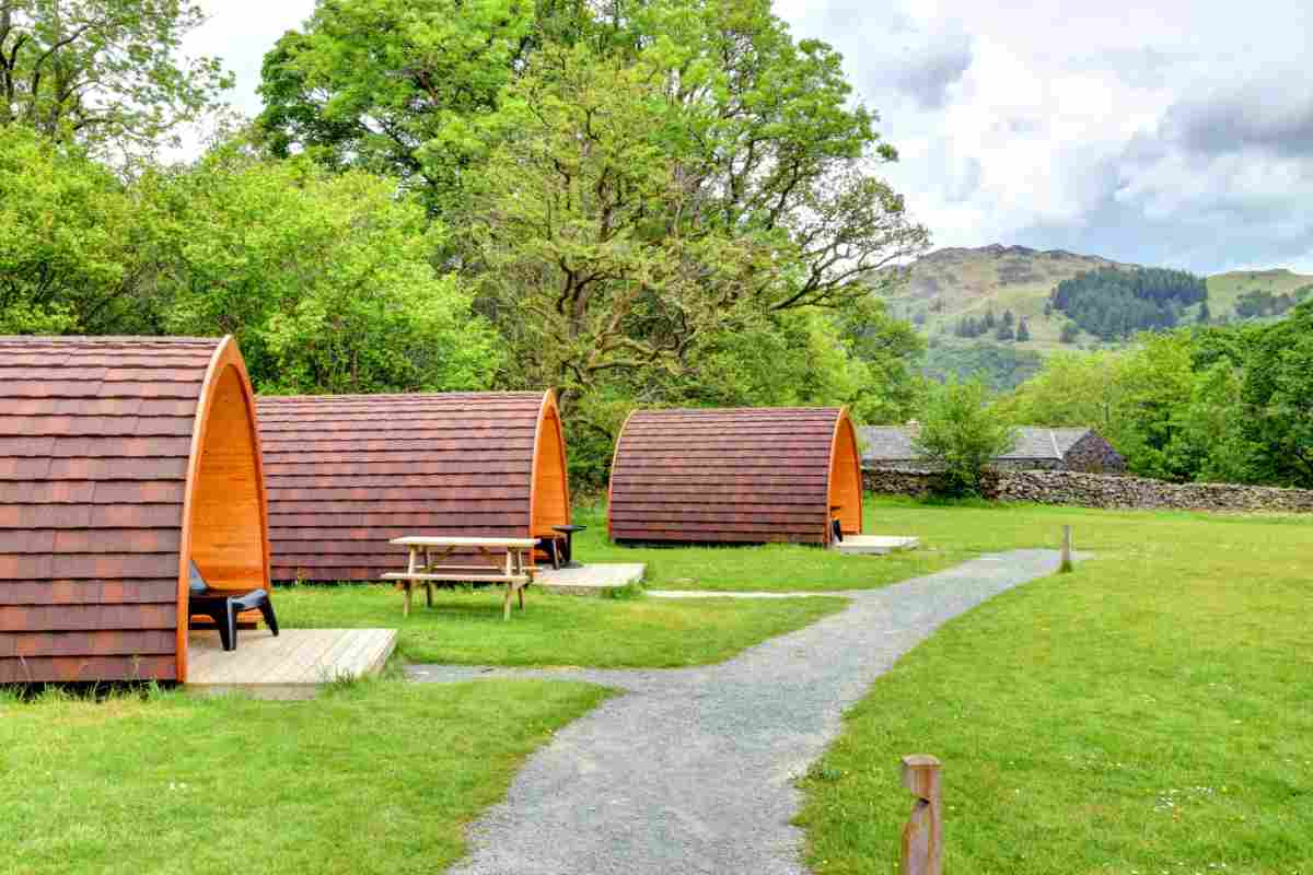 Camping pods at YHA Borrowdale