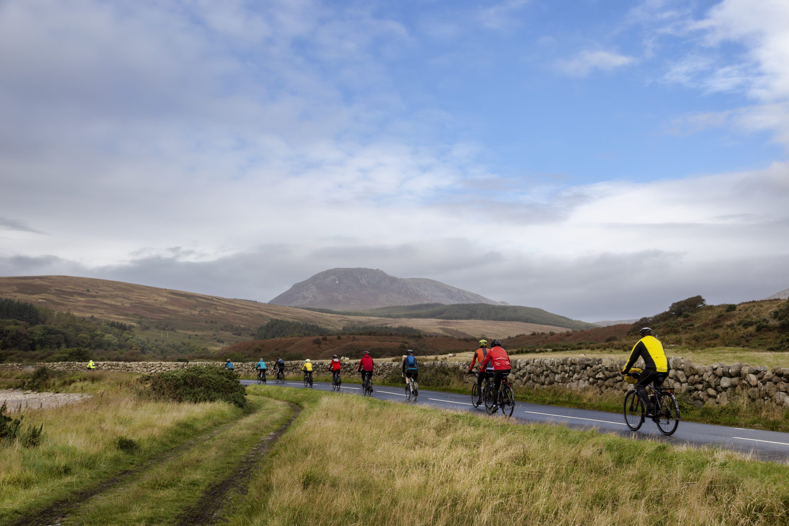 cyclists on the island of arran