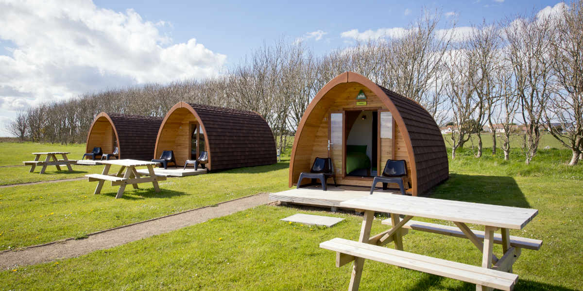 YHA Manorbier camping pods