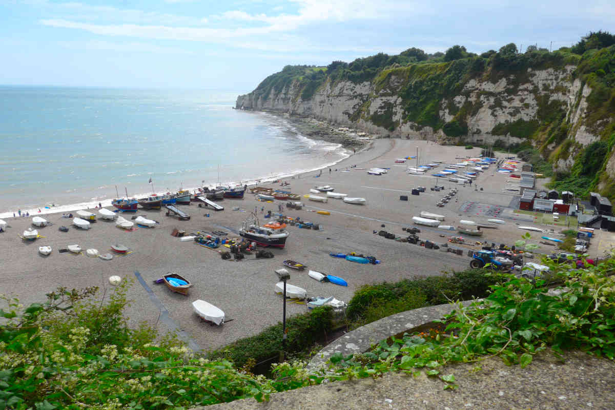 Beer beach in Devon