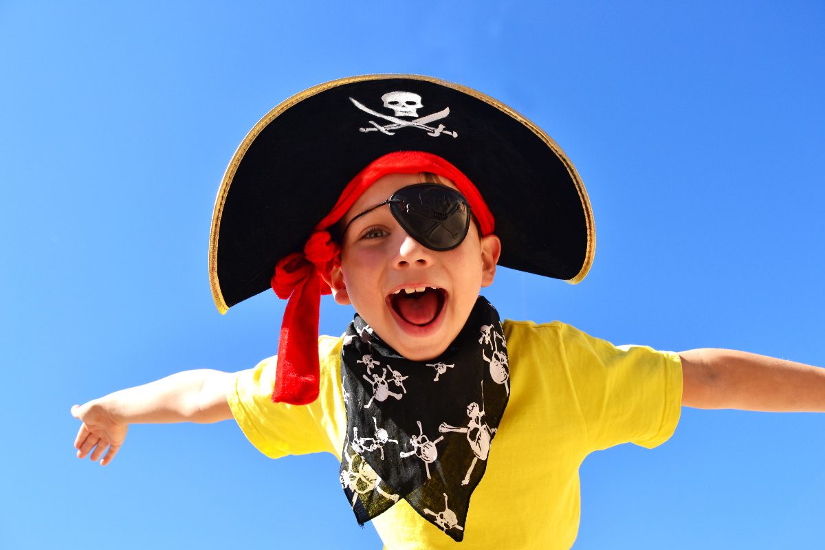 Child dressed as a pirate