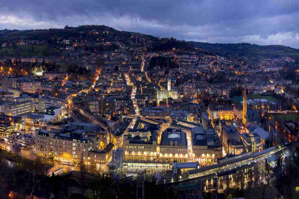 A panorama of Bath, UK