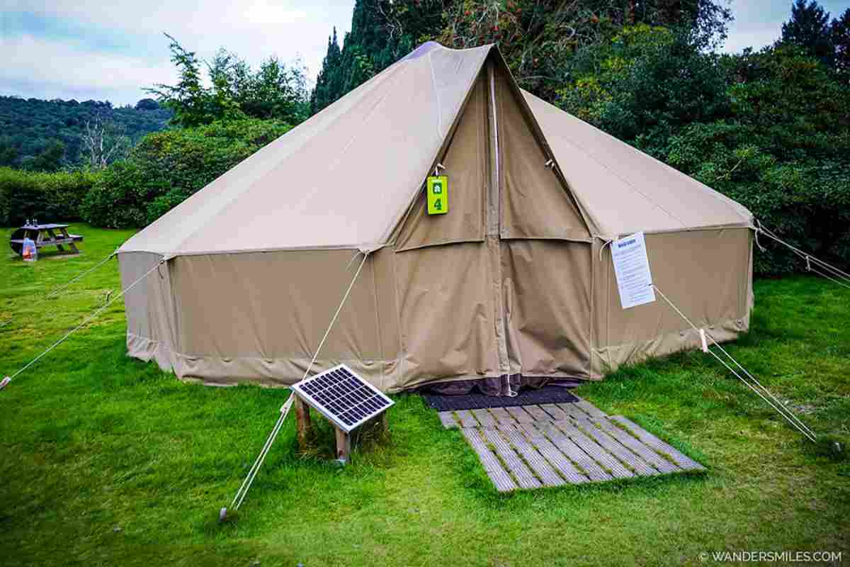 Bell tent at YHA Hawkshead