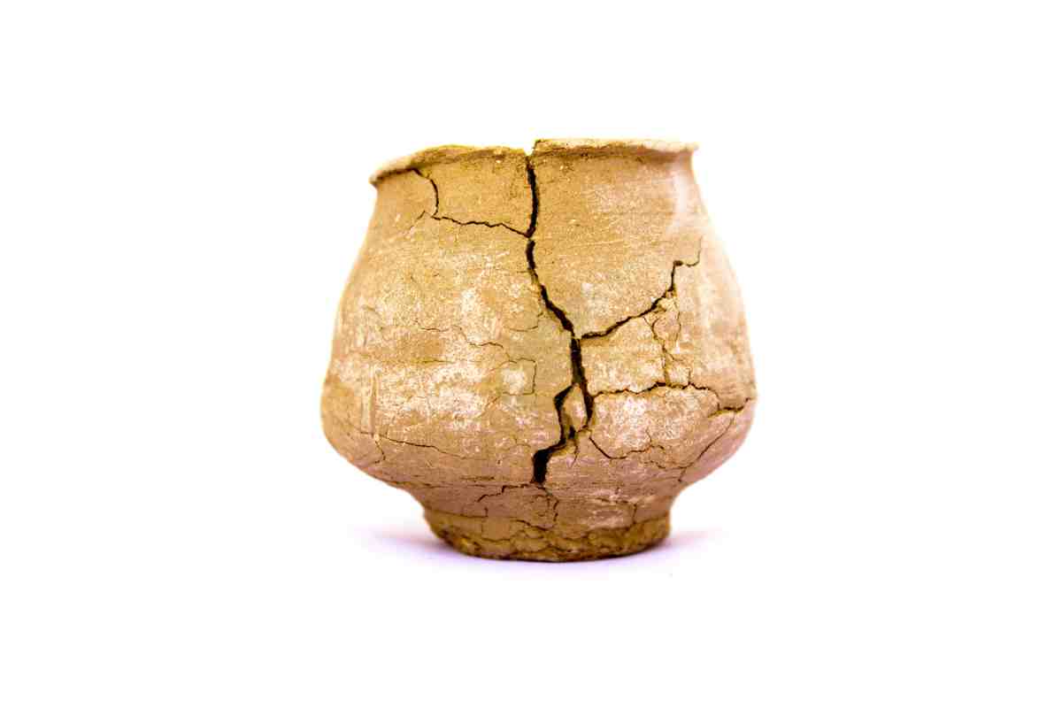 Broken clay pot