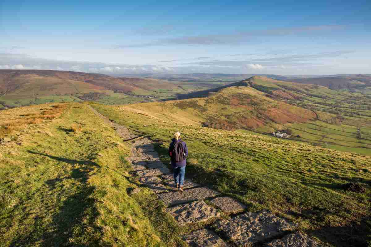 Woman walking in the Peak District