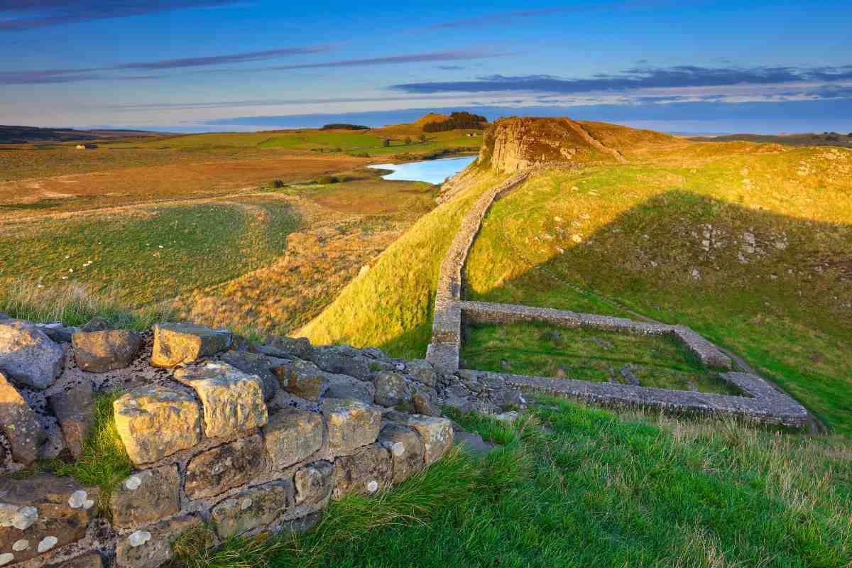 Hadrian's Wall in Northumberland 