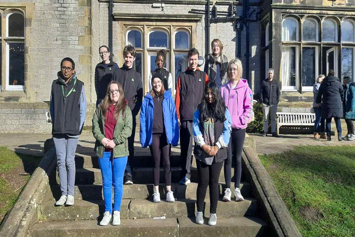 Some YHA Youth Advisory Team members at YHA Castleton Losehill Hall