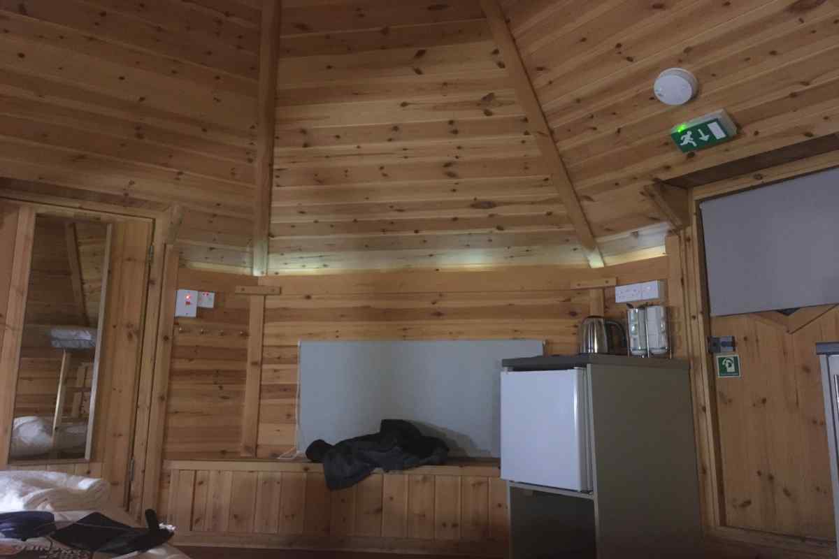 Inside the deluxe cabin at YHA Canterbury