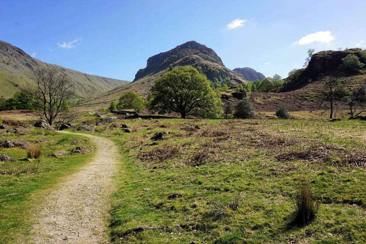 Langstrath Valley in beautiful sunshine