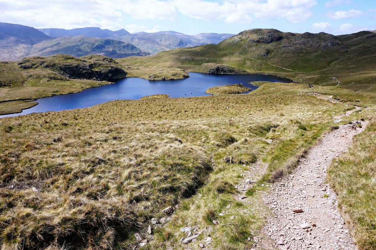 View of Roman road Angle Tarn