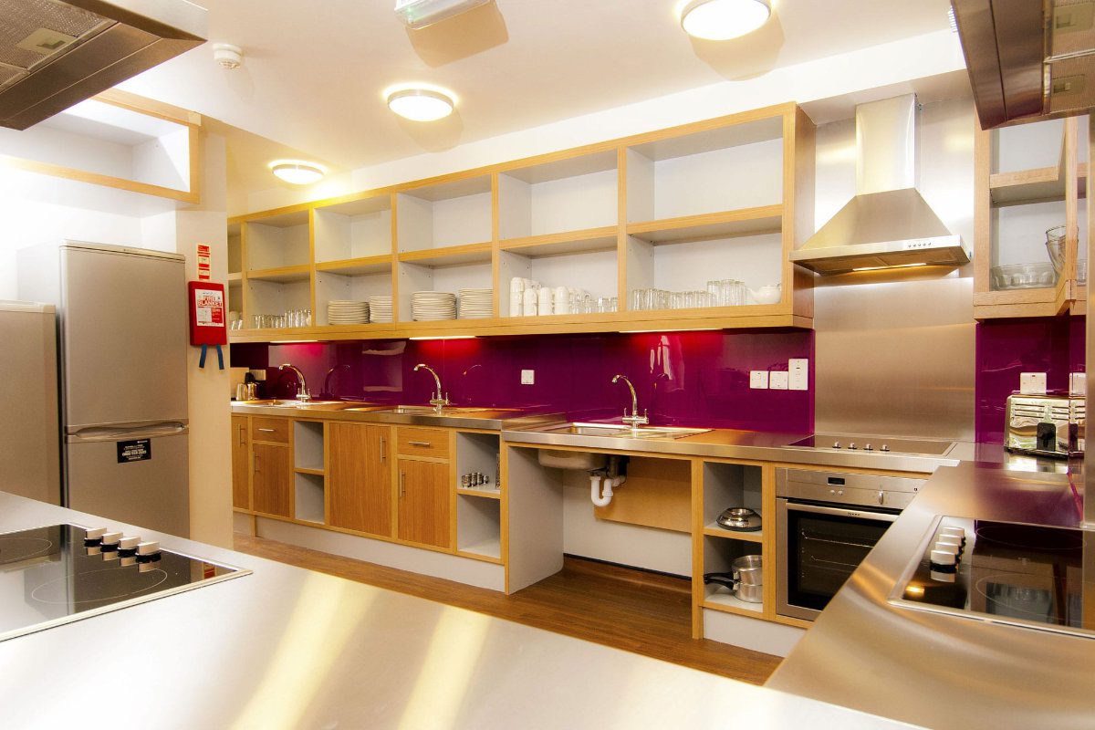 Self-catering kitchen at YHA Stratford-upon-Avon